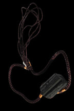 Black Tourmaline pendant necklace adjustable 15-20g - Rocks and Things Store