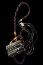 Black Tourmaline pendant necklace adjustable 15-20g - Rocks and Things Store