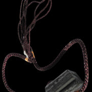 Black Tourmaline pendant necklace adjustable 15-20g - Rocks and Things Stores