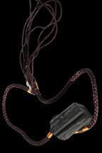 Black Tourmaline pendant necklace adjustable 15-20g - Rocks and Things Stores