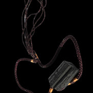 Black Tourmaline pendant necklace adjustable 15-20g - Rocks and Things Store