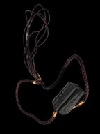 Black Tourmaline pendant necklace adjustable 15-20g - Rocks and Things Store
