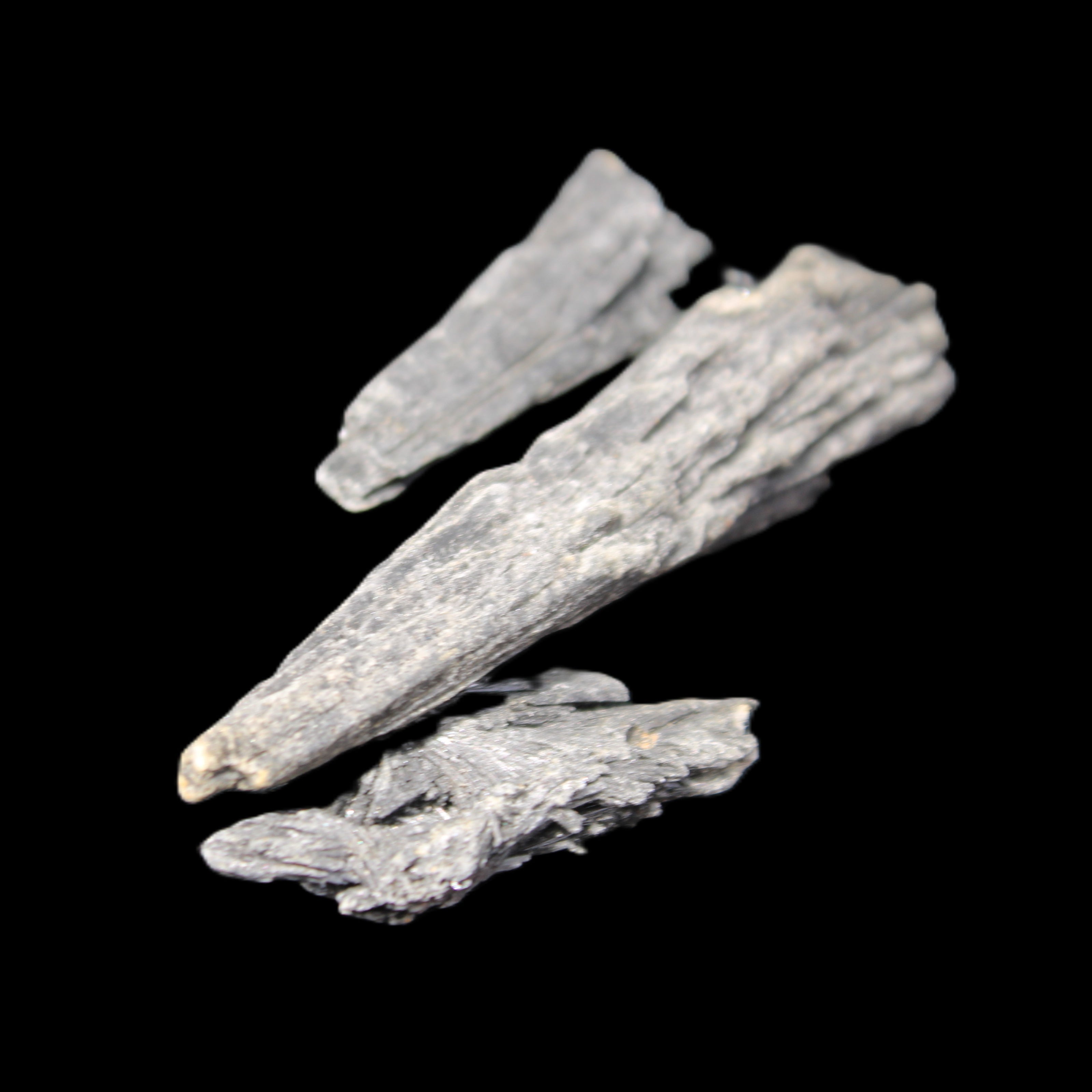 Three/four Black Tourmaline feather crystals 35-70mm 18-19g in sunlight - Rocks and Things Store