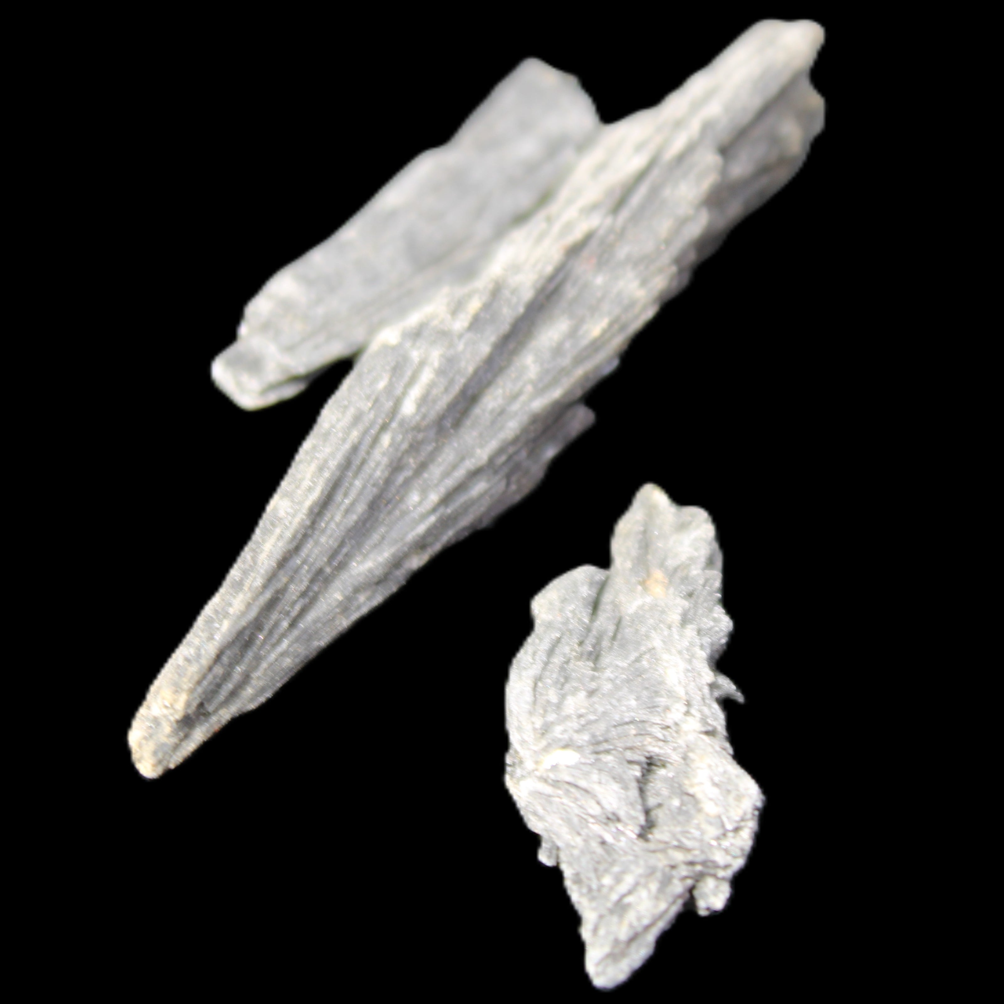 Three/four Black Tourmaline feather crystals 35-70mm 18-19g in sunlight - Rocks and Things Store