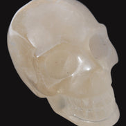 Topaz Quartz hand-carved skull 165g Rocks and Things