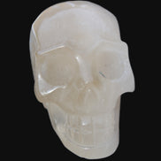 Topaz Quartz hand-carved skull 165g Rocks and Things