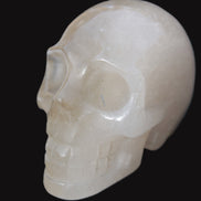 Topaz Quartz hand-carved skull 165g Rocks and Things