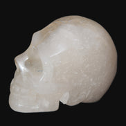 Topaz Quartz hand-carved skull 165g Rocks and Things