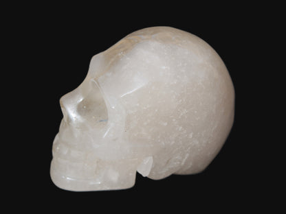 Topaz Quartz hand-carved skull 165g Rocks and Things