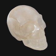 Topaz Quartz hand-carved skull 165g Rocks and Things
