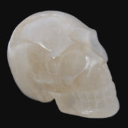 Topaz Quartz hand-carved skull 165g Rocks and Things