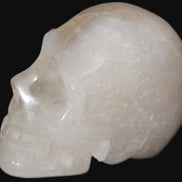 Topaz Quartz hand-carved skull 165g Rocks and Things