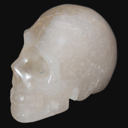 Topaz Quartz hand-carved skull 165g Rocks and Things