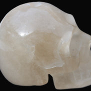 Topaz Quartz hand-carved skull 165g Rocks and Things