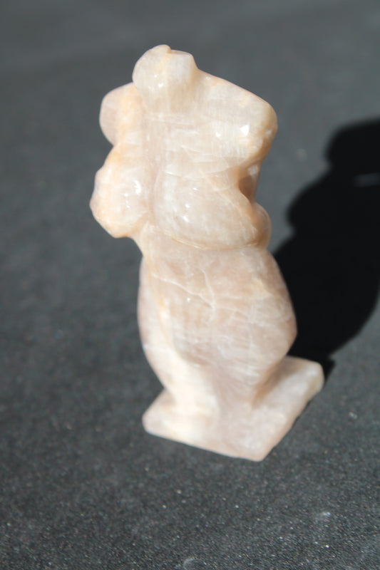 Moonstone hand-carved goddess 70mm 69g
