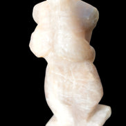 Moonstone hand-carved goddess 70mm 69g in sunshine - Rocks and Things Store