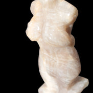 Moonstone hand-carved goddess 70mm 69g in sunshine - Rocks and Things Store