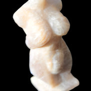 Moonstone hand-carved goddess 70mm 69g in sunshine - Rocks and Things Store