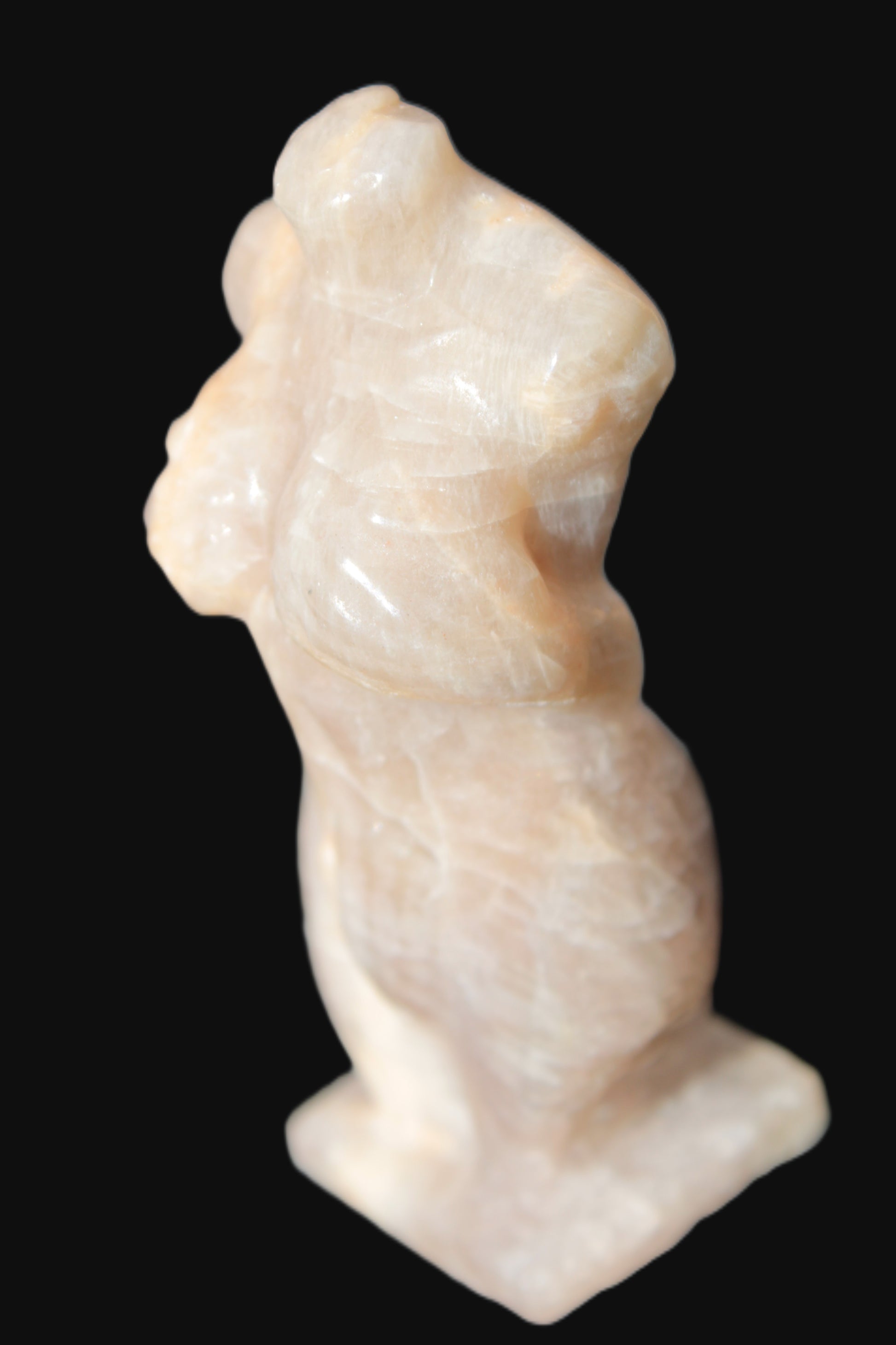 Moonstone hand-carved goddess 70mm 69g Rocks and Things