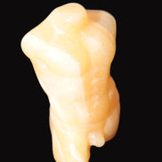 Orange Aventurine hand-carved male torso 58mm 80.9g Rocks and Things