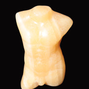 Orange Aventurine hand-carved male torso 58mm 80.9g Rocks and Things