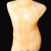 Orange Aventurine hand-carved male torso 58mm 80.9g Rocks and Things