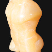 Orange Aventurine hand-carved male torso 58mm 80.9g Rocks and Things