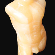 Orange Aventurine hand-carved male torso 58mm 80.9g Rocks and Things