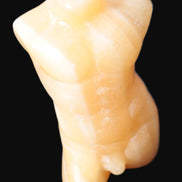 Orange Aventurine hand-carved male torso 58mm 80.9g Rocks and Things