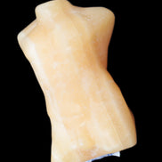 Orange Aventurine hand-carved male torso 58mm 80.9g Rocks and Things