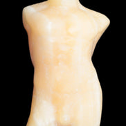 Orange Aventurine hand-carved male torso 58mm 80.9g Rocks and Things