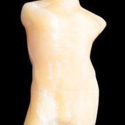 Orange Aventurine hand-carved male torso 58mm 80.9g Rocks and Things