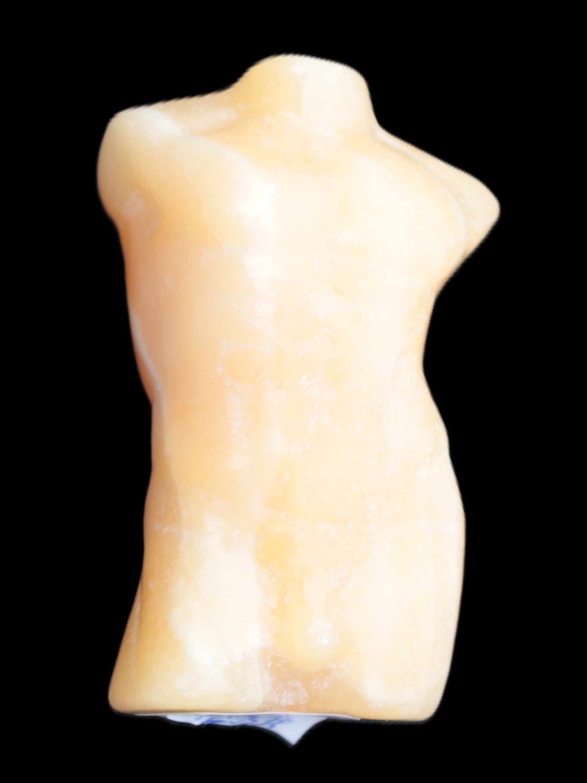 Orange Aventurine hand-carved male torso 58mm 80.9g Rocks and Things