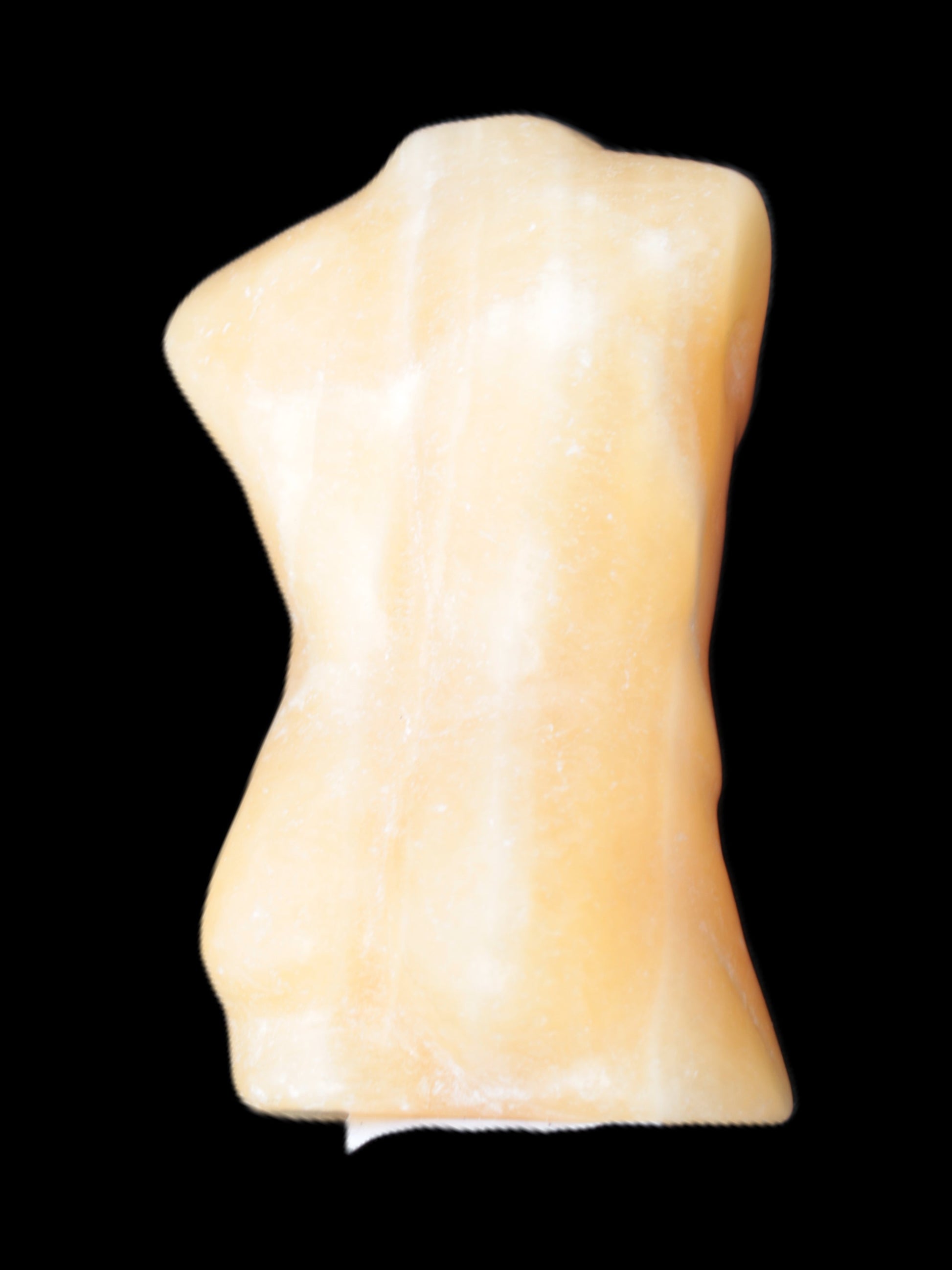 Orange Aventurine hand-carved male torso 58mm 80.9g Rocks and Things