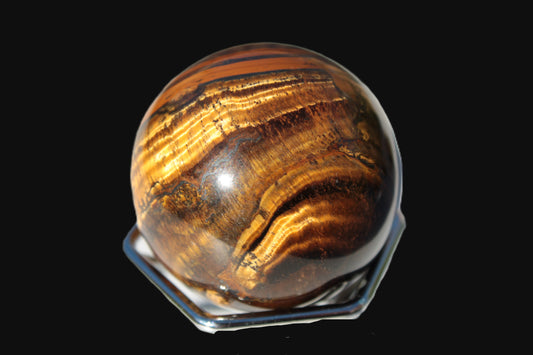 Golden Tigers Eye sphere 82g Rocks and Things