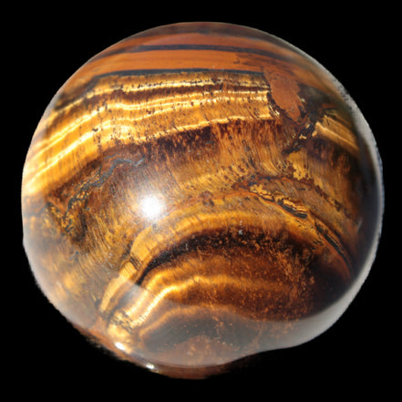 Golden and Red Tigers Eye sphere 82g in sunlight -  Rocks and Things Store