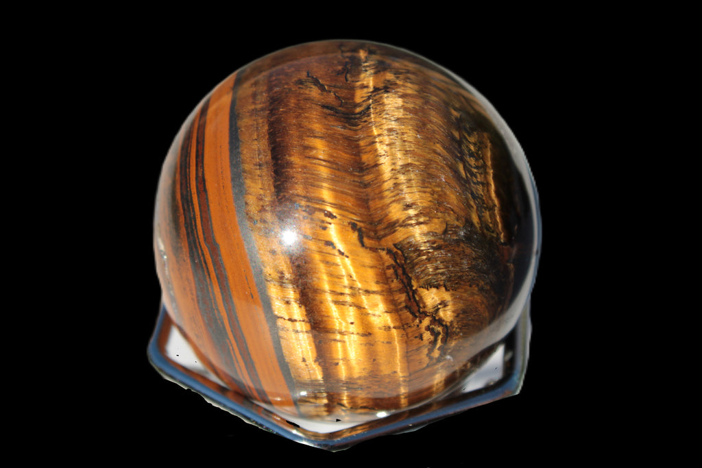 Golden Tigers Eye sphere 82g Rocks and Things