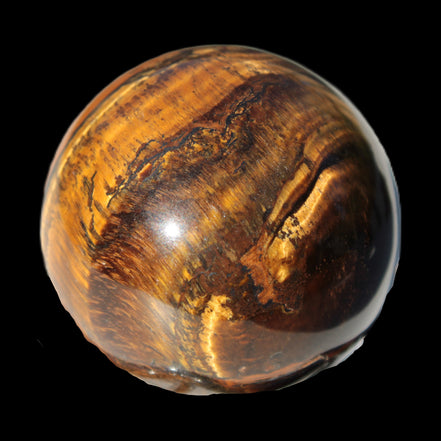 Golden and Red Tigers Eye sphere 82g in sunlight -  Rocks and Things Store