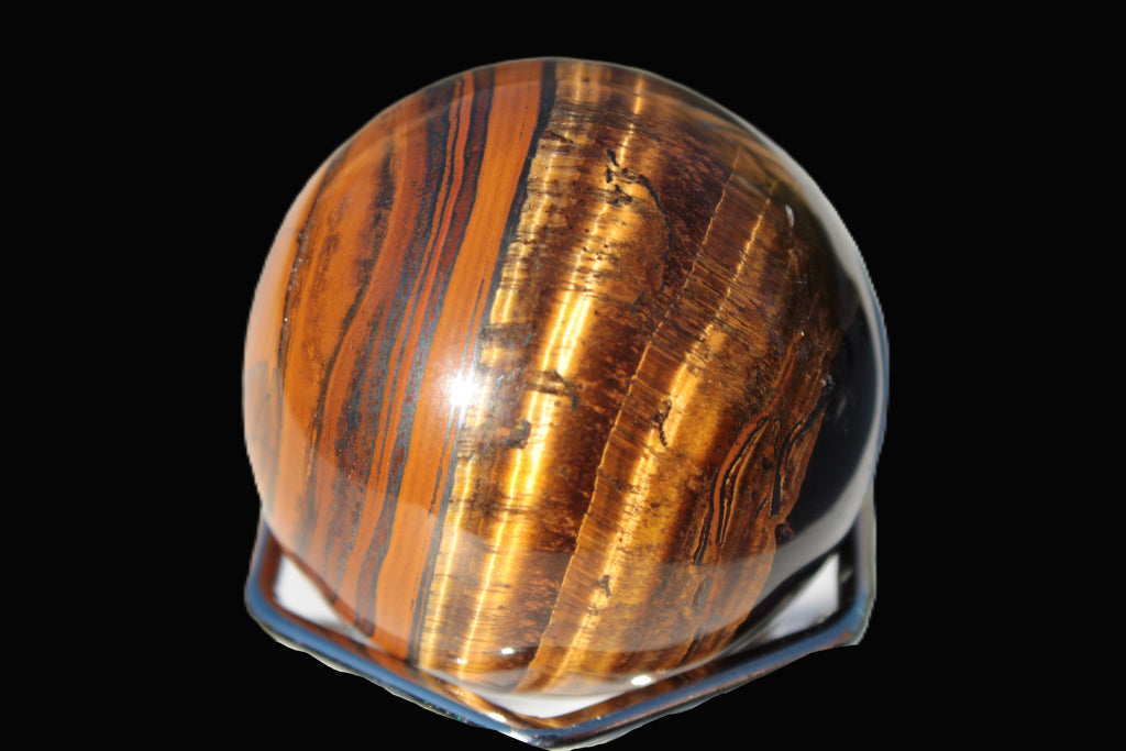 Golden Tigers Eye sphere 82g Rocks and Things
