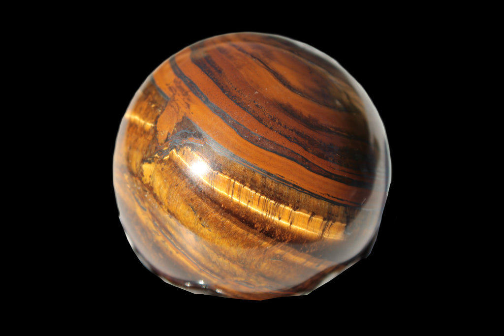 Golden Tigers Eye sphere 82g Rocks and Things