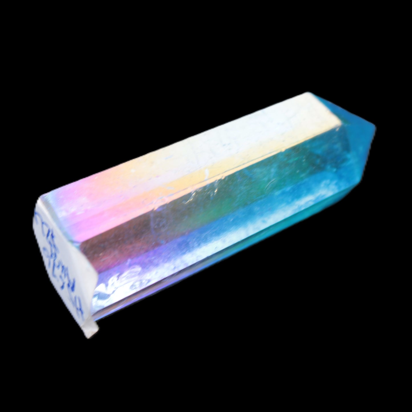 Angel Aura Quartz titanium electroplated wand 50mm 24g Rocks and Things