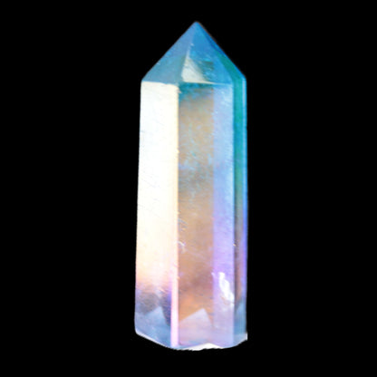 Angel Aura Quartz titanium electroplated wand 50mm 24g Rocks and Things