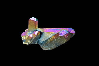 Angel Aura electroplated Quartz cluster 14-28g Rocks and Things