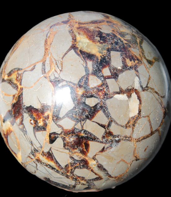 Septarian Dragon Stone sphere 109mm 1870g Rocks and Things