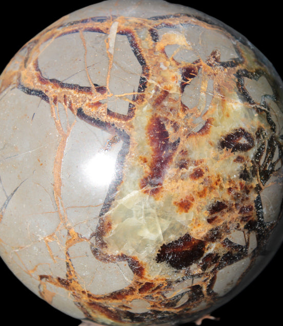 Septarian Dragon Stone sphere 109mm 1870g Rocks and Things