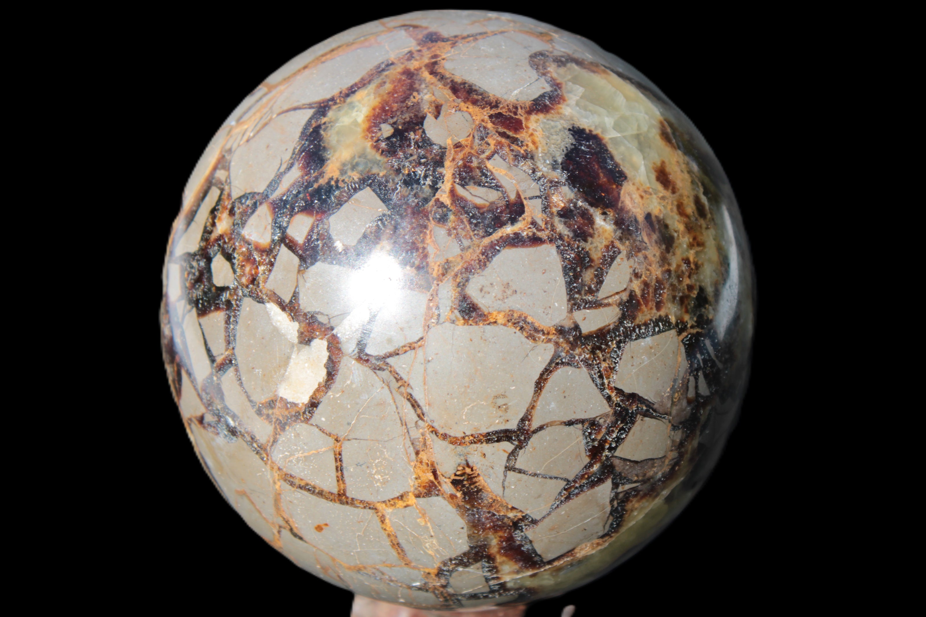 Septarian Dragon Stone sphere 109mm 1870g Rocks and Things