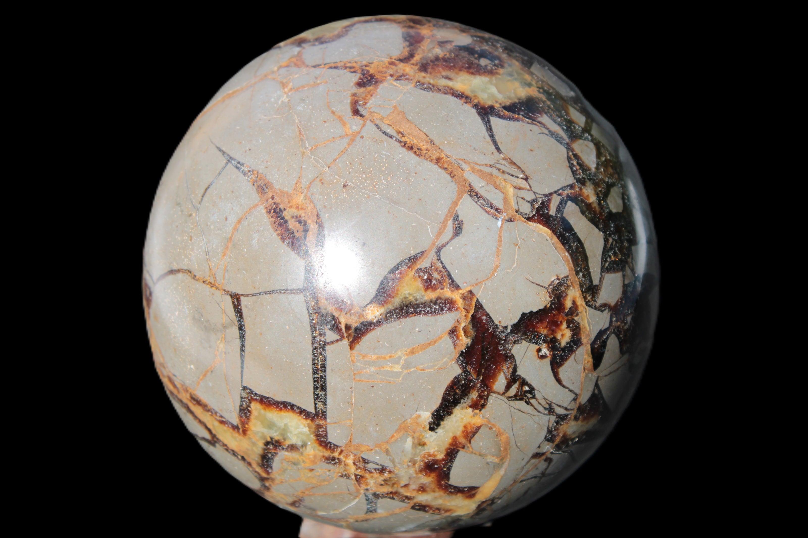 Septarian Dragon Stone sphere 109mm 1870g Rocks and Things
