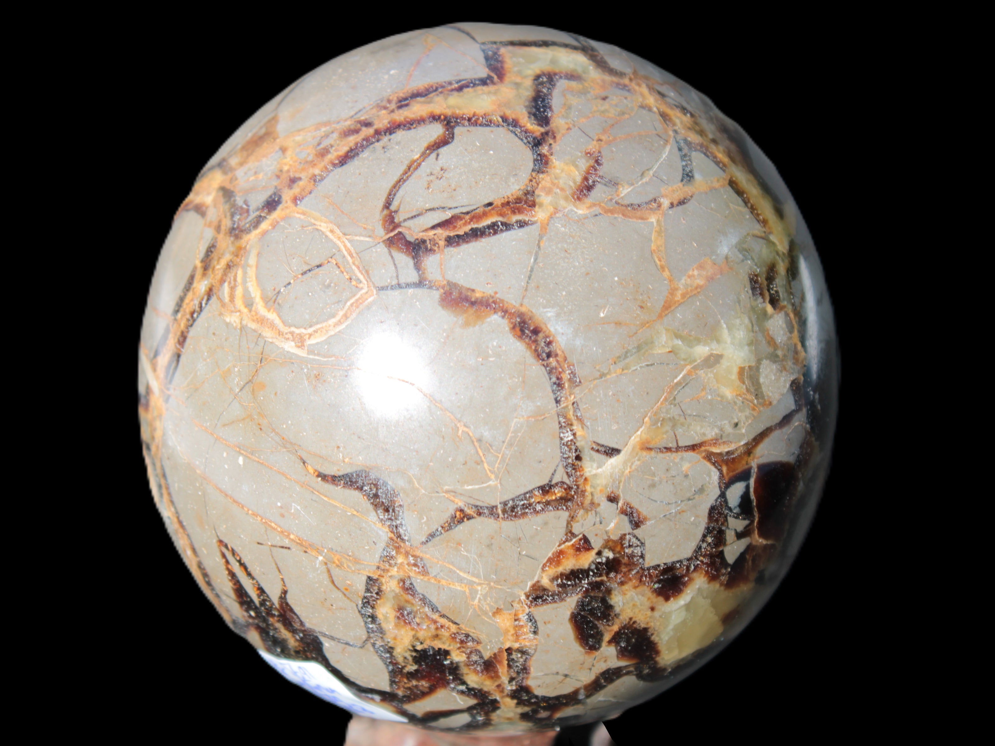 Septarian Dragon Stone sphere 109mm 1870g Rocks and Things