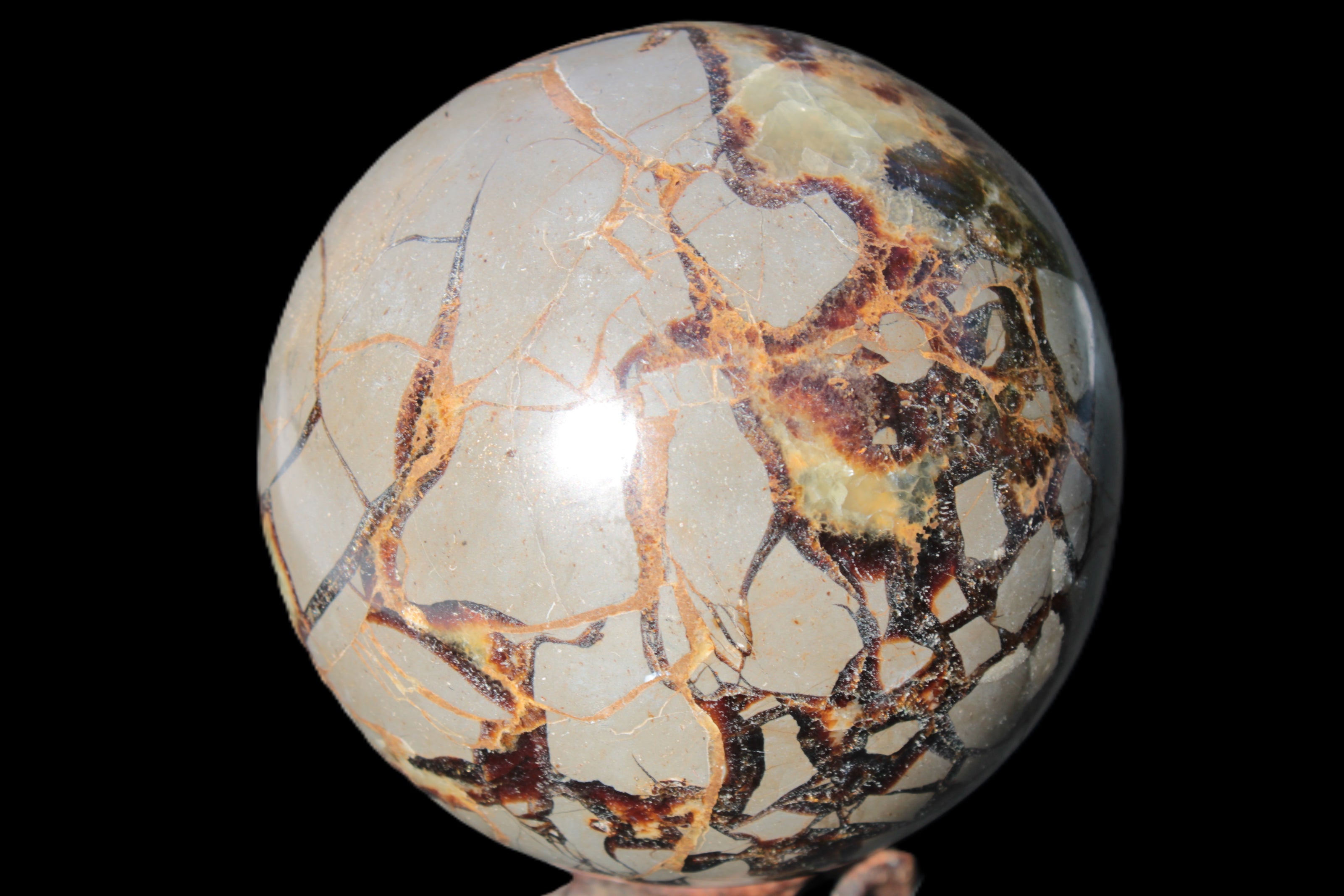 Septarian Dragon Stone sphere 109mm 1870g Rocks and Things