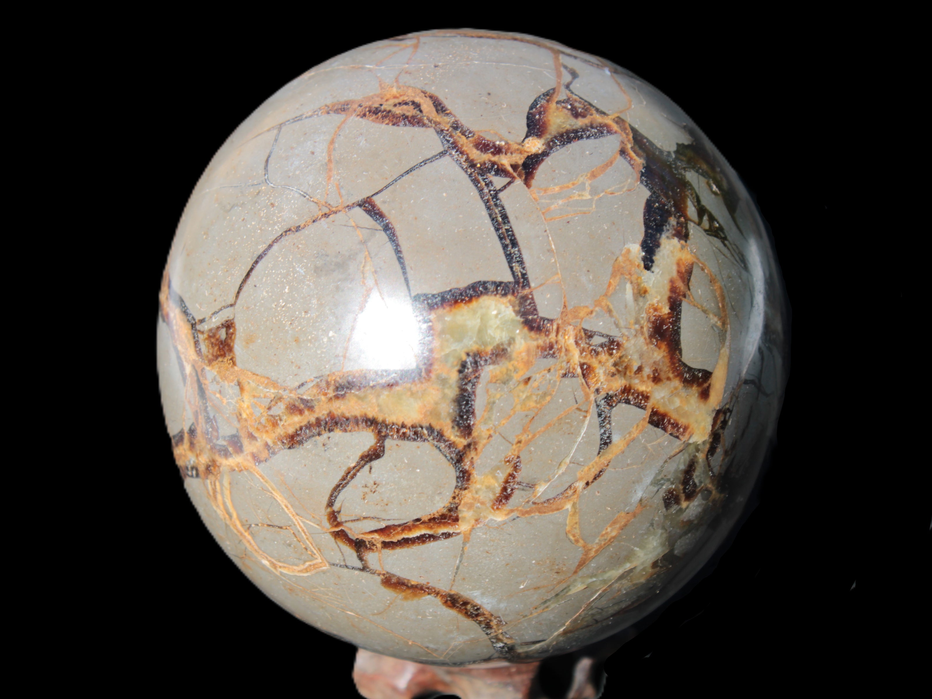 Septarian Dragon Stone sphere 109mm 1870g Rocks and Things